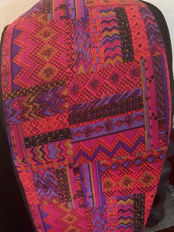 Retro Pink and Purple Scarf - Image 2
